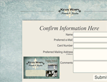 Tablet Screenshot of confirm.kevinwimpy.com